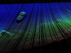 An image of a small boat underwater in Lake Travis in Austin, Texas.